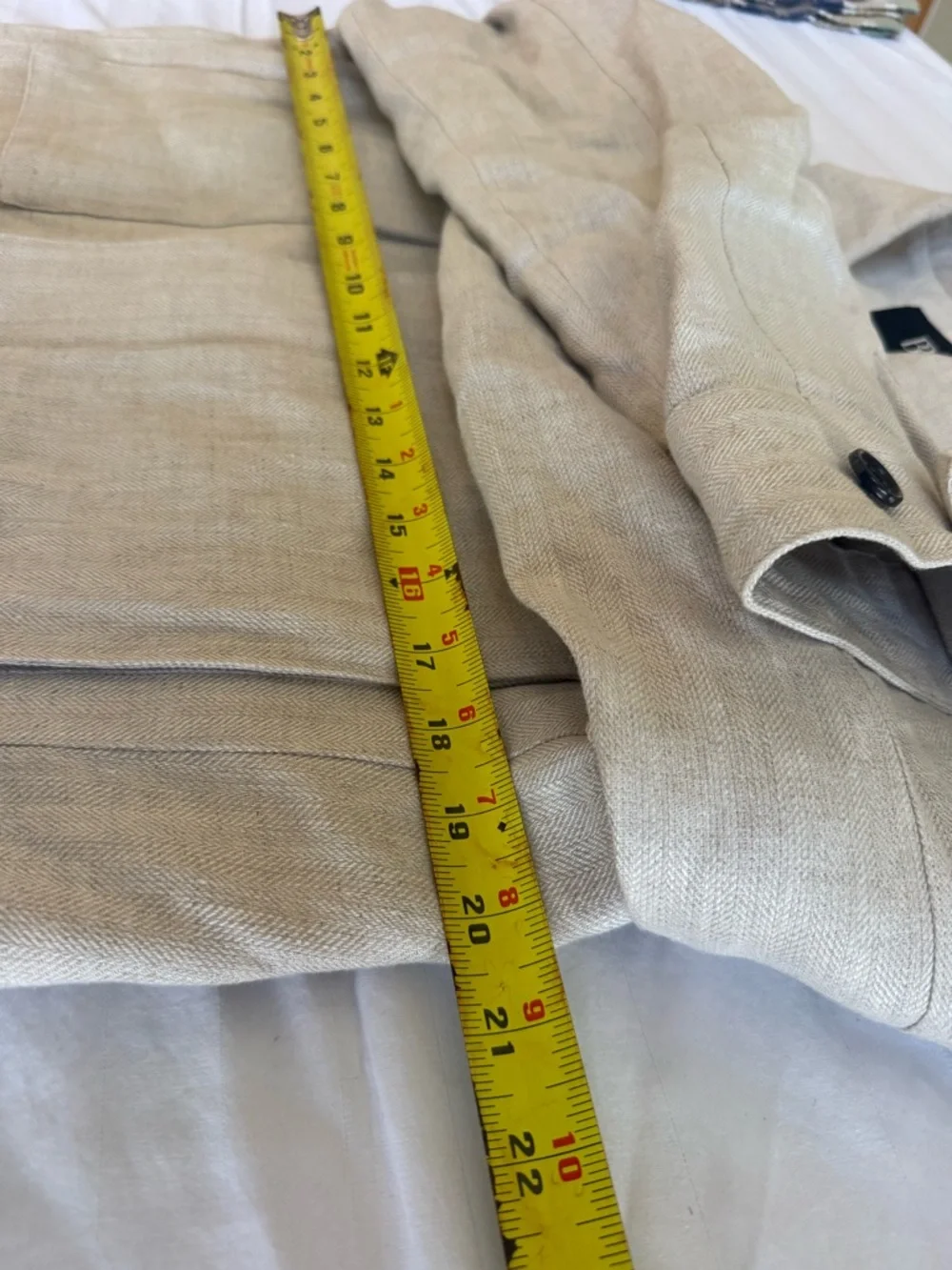 Handsome Banana Republic Beige Linen-Blend Shirt Jacket Men’s Small
